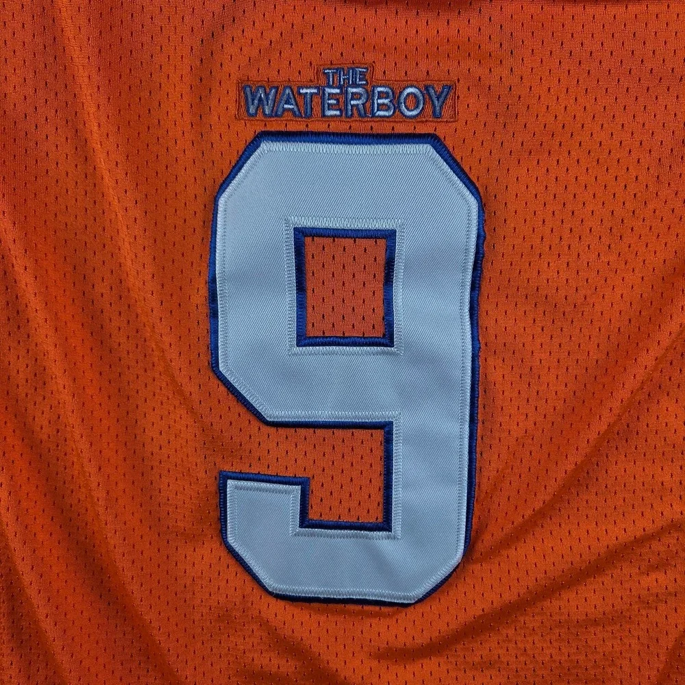 The Waterboy Bobby Boucher #9 Football Adam Sandler Jersey Mens S‎ Orange